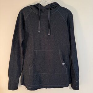 Free Fly cozy and lightweight dark gray hoodie